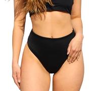 MYLILY Culotte per Bikini Brasiliani Donna Nero | Costumi da Bagno Shaping per Adolescente (M)