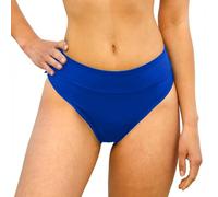 MYLILY Slip Bikini a Vita Media Blu Reale | Costume Sotto Donna Nero M