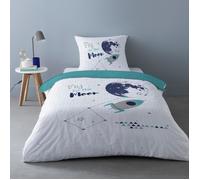 Mylittleplace Completo letto CAPTAIN in Bianco 140x200 cm