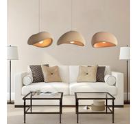 MyLjp Lampada A Sospensione Creativa Moderna Wabi Sabi Lampada A Sospensione Ristorante Lampada E27 Regolabile in Altezza Adatto per Sale da Pranzo Cucine Camere da Letto Soggiorni(B)