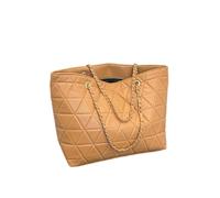 MYLLJBD Borsa Tracolla Donna Borsa A Tracolla da Donna, Grande capacità, Borsa A Mano con Catena alla Moda, Borsa A Tracolla Grande con Texture alla Moda-Cachi