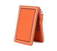 MYLLJBD Portafoglio Donna Corto Femminile Pulsante di Pieghevole alla Moda per La Hardware Snap Squisito-Colore Arancione