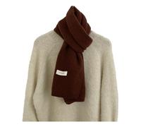 MYLLJBD Sciarpa da Donna Imitazione A Maglia Lana Versatile di Una Calda Spessa-Marrone