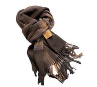 MYLLJBD Sciarpa Donna da Donna in Lana A Quadri Sciarpa Invernale da Donna Sciarpa Versatile da Uomo E da Donna Sciarpa Calda in Lana da Coppia 180 * 32 Cm-Bar Grigio del caffè Profondo