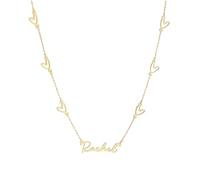 MYLONGINGCHARM Collana con ciondolo a forma di cuore, personalizzabile, in acciaio inox, da donna, regalo per la festa della mamma, elegante gioiello per mamma, moglie, lei