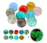 Myluatye 20 Biglie Colorate in Vetro, B Marmi per Bambini, Multicolor Trasparente Marmi di Vetro, Per Decorazioni per Acquari, Marmi,Bomboniere, Giochi da Tavolo, Giochi Sportivi e All'Aperto
