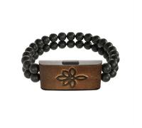Mylumi - Bracciale Wellness Shamballa Plus-lava Nera Grande-lava Nera Grande MYLUMI
