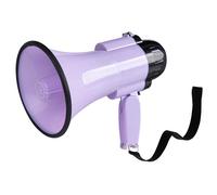 MyMealivos Megafono da 30 W con Sirena e Registrazione 240s, Copertura Regolabile per Controllo del Volume Fino a 800 Metri, Adatto per Giochi Sportivi, Cheerleader, Allenatori di Eventi, Colore
