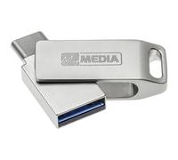 pendrive dual 16gb usb mymedia my dual 3.2 69268 chiavetta in metallo 2 in 1 - usb tipo-c e usb tipo-a usb 3.2 gen 1
