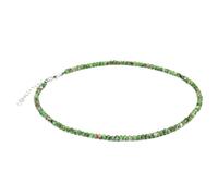 MYMEO Collana in vera pietra naturale bohémien con piccole perline per donne uomini stile semplice piccole perline girocollo catena clavicola gioielli, 50cm