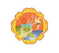 MYMERCERIE Set di 3 toppe termoadesive da favola Peter pan 5,5 x 5,5 cm