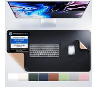 MYMIND® Tappetino Scrivania Sottomano Scrivania Set di 2 Nero 80x40 - Qualità Premium con Mouse Pad extra - Sughero naturale amico dell'ambiente - Laptop Office Desk Pad - Doppia Facciata 800x400