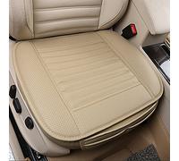 MYMM Protezione sedile auto, confortevole e traspirante Four Seasons generale in cuoio bambù carbone interno respirabile, auto accessori, tappetino coperchio per ufficio sedia (Beige)