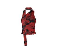 myMo ROCKS Top 'Valentine's Day' rosso scuro / nero Donna myMo ROCKS XS rosso scuro / nero