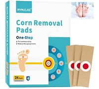 MYMULIKE 24 Pcs per mais, Wart Remover Cuscinetti di Mais Medicazioni di Mais di Schiuma di Lattice Morbidi Adesivi per rimuovere mais per verruche a piedi e mani, rimuovi calli per verruche