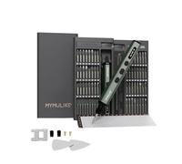 MYMULIKE Cacciavite Elettrico, 78 in 1 Kit Riparazione Cacciaviti Precisione con 56 bit Magnetici, 9 Foratori di Precisione 5 Impostazioni di Torsione 4 luci LED Kit di Portatile Giravite Elettrico