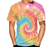 Mymyguoe Arcobaleno T-Shirt Uomo Rainbow Tshirts Camicia Colorata Uomo Divertente T Shirt Oversized Per Uomo Bandiera Gay LGBTQ T-Shirt Pride Shirt LGBT Maglietta Orgoglioso Colorato Gay CSD