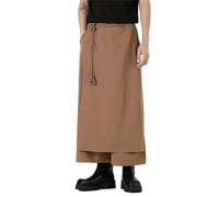 Mymyguoe Pantaloni da yoga morbidi giapponesi da uomo in seta di ghiaccio Hakama-Kung Fu pantaloni Hakama-Kung Fu in seta di ghiaccio per uomo con orlo ampio Wushu-Kimono Cinese Pantaloni larghi Hip