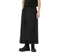 Mymyguoe Pantaloni da yoga morbidi giapponesi da uomo in seta di ghiaccio Hakama-Kung Fu pantaloni Hakama-Kung Fu in seta di ghiaccio per uomo con orlo ampio Wushu-Kimono Cinese Pantaloni larghi Hip