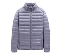 Mymyguoe Piumino leggero da uomo, giacca trapuntata in pile, comoda giacca softshell per attività all'aperto, giacca da uomo, abbigliamento casual, per le mezze stagioni, giacca invernale casual