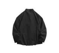 Mymyguoe Uomini Stile Cinese Camicia Manica Lunga Uomini Arti Marziali Cinese Tangzhuang Abbigliamento Kung Fu Tai Chi Wushu Manica Lunga Giacca Qi Gong Wing Chun Shaolin Wushu Training Uniform, Nero