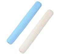 Mynoozi 2 custodie per spazzolino da denti, custodia da viaggio per spazzolino da denti, in paglia di grano ecologico, custodia da viaggio per casa, campeggio, escursionismo e viaggi di lavoro (blu e
