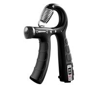 Mynoozi Set di allenamento per le mani, per avambracci, regolabile, 22-220 lbs (10-100 kg), con contatore automatico per polso, dita e mano, colore: nero