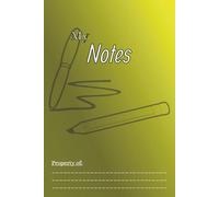 MyNotes Book: Blank Notebook | Keep All Your Ideas & Dreams With MyNotes | 6x9 Inches, 60 Pages | School, Tabletop, Business + Many more applications