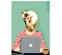 myNOTES Papeterie: Notizheft Katzen regieren die Welt - Catoffice: Heft liniert A5, für Notizen und gute Ideen unterwegs