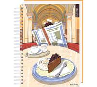 myNOTES Papeterie: Ringbuch Österreich - Ein Besuch im Kaffeehaus: Notizbuch mit Spirale, punktkariert, für Kreatives und Erinnerungen