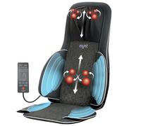 Mynt FSA HSA - Massaggiatore 3D Shiatsu per collo e schiena, per sedia, con 10 nodi profondi per impastare, massaggiatore regolabile per schiena e collo, nero, con calore, portatile, con compressione