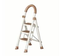 MyNvy Scala Tre gradini Pieghevole Scala Scaletta Pieghevole Salvaspazio con Gradini Antiscivolo e Maniglione di Sicurezza Sgabello Scaletto Portata Massima 150kg(Color:110cm,Size:)