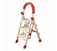 MyNvy Scala Tre gradini Pieghevole Scaletta Pieghevole a gradini,Scala in Acciaio con Corrimano,Pedali Antiscivolo e Larghi,Resistente,Sgabello per Adulti,Casa(Color:97cm,Size:)