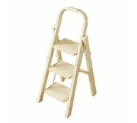 MyNvy scaletto 3 gradini Pieghevole Scala Sgabello Pieghevole con Ampio Pedale Antiscivolo, Scala in Acciaio Robusta, Impugnatura Comoda, Leggera, Sgabello Portatile in Acciaio(Color:91cm,Size:)