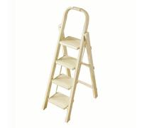 MyNvy scaletto 3 gradini Pieghevole Scala Sgabello Pieghevole con Ampio Pedale Antiscivolo, Scala in Acciaio Robusta, Impugnatura Comoda, Leggera, Sgabello Portatile in Acciaio(Color:111cm,Size:)