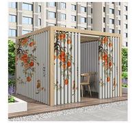 MYNVY Tende per Gazebo Esterno Tende da Esterno Impermeabile da Sole per Balconi 2 Pezzi Tenda Termica per Veranda Curtains Oscuranti per Gazebo(Color:f,Size:1.4 * 2.7m)