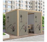 MYNVY Tende per Gazebo Esterno Tende da Esterno Impermeabile da Sole per Balconi 2 Pezzi Tenda Termica per Veranda Curtains Oscuranti per Gazebo(Color:c,Size:1.6 * 2.7m)