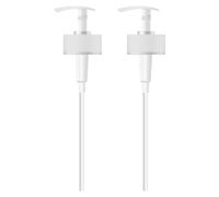 MYOC Dispenser per pompa bianca, 500 ml, altezza 19 cm, dimensioni collo 28/30 mm, plastica resistente, ideale per lozioni, shampoo, balsami e prodotti per la bellezza e la pelle fai da te (confezione