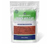 MYOC French Red Clay - Pure Natural Cosmetic Grade | Ideal for DIY Face Masks, Soaps, Scrubs & Cosmetic Formulations | 454 g (16 oz)