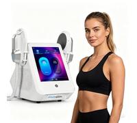 MYOslim Neo Macchina portatile EMS per il dimagrimento del corpo Stimolatore muscolare elettromagnetico per la rimozione del grasso e la costruzione muscolare, Bianco