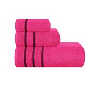 MyOwn Set di 3 asciugamani in cotone ultra morbido, contiene un asciugamano da bagno 71,1 x 139,7 cm, un asciugamano 40,6 x 61 cm e un telo doccia 30,5 x 30,5 cm, ideale per l'uso quotidiano, compatto