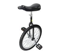 MYOYAY Monociclo da 20 pollici, con supporto monociclo regolabile in altezza, per bambini, adulti, unisex, uniciciclo, per professionisti, sport all'aria aperta, colore nero