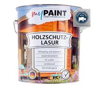 MyPaint - Vernice protettiva per legno per esterni, 5 litri, in quercia, resistente alle intemperie, resistente alle intemperie, protezione UV per mobili da giardino, recinzioni, ecc.
