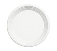 MyPapp Piatti di plastica, 100 pezzi, indivisi, riutilizzabili, diametro 22 cm, piatti di plastica, piatti per feste, stoviglie in plastica, lavabili in lavastoviglie