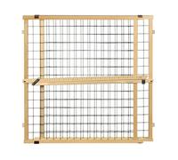 MYPET North States - Rete metallica extra larga da 127 cm, installazione senza attrezzi, montaggio a pressione. Adatto per 74,9-127 cm di larghezza (81,3 cm di altezza in legno duro sostenibile)