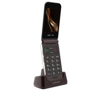 Myphone, Telefono senior doppio schermo 7 giorni base di ricarica, Marrone