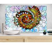 Myphotostation - Paraspruzzi in vetro temperato per piastrelle macchiate, 23,5 x 30,5 cm (larghezza x altezza), paraspruzzi frattale, per decorazione cucina, bagno, parete, stufa, pannello