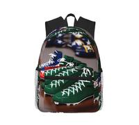 MyPiky American Calcio Laces Print Zaino da Donna Uomo Viaggio Zaino per Computer Portatile Borsa Da Computer Zaino Casual Borsa Da Viaggio Nero Taglia Unica Nero One Size, Nero , taglia unica