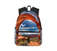 MyPiky Arches National Park Standard Stampa Zaino per Donne Uomini, Zaino per Laptop da Viaggio, Borsa per Computer, Zaino Casual Borsa da Viaggio, Nero, Taglia Unica, Nero, One Size