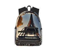 MyPiky Bella Torre Eiffel Parigi Stampato Zaino Per Le Donne Uomini, Viaggio Zaino Del Computer Portatile, Borsa Del Computer, Zaino Casual Borsa Da Viaggio, Nero, Taglia Unica, Nero, One Size, Nero